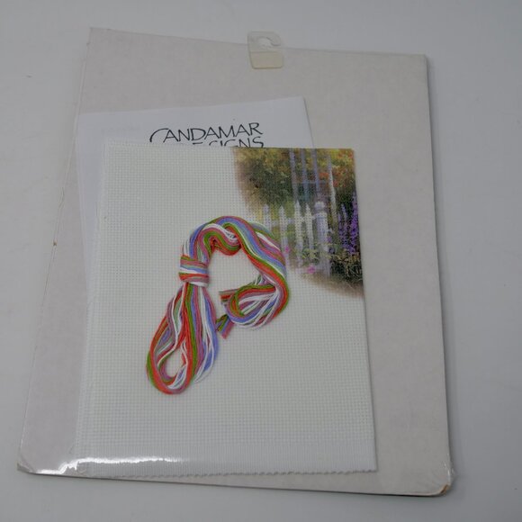 NEW Thomas Kinkade Victorian Garden II Trellis Vignette Counted Cross Stitch Kit - Picture 4 of 4